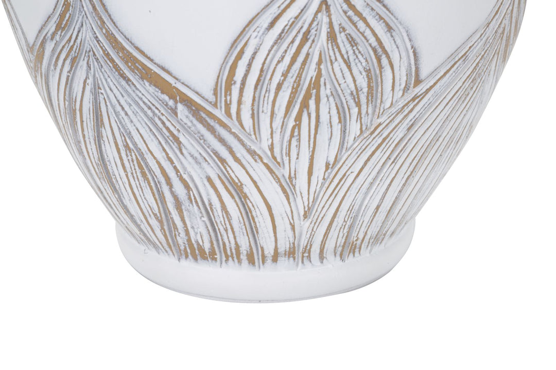 Lámpara de Sobremesa de Cerámica Blanca