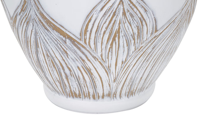 Lámpara de Sobremesa de Cerámica Blanca