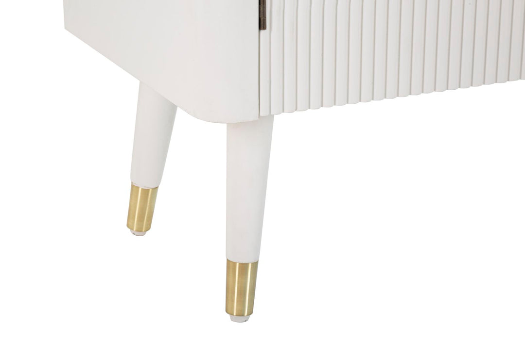 Armario de madera blanco con cajones – Matera almacenaje