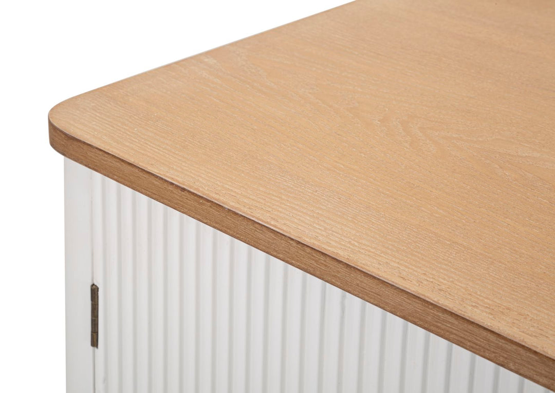 Armario de madera blanco con cajones – Matera almacenaje