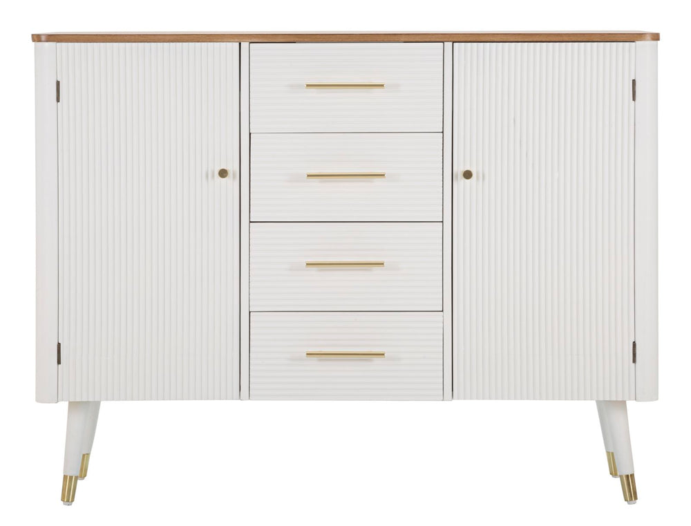 Armario de madera blanco con cajones – Matera almacenaje