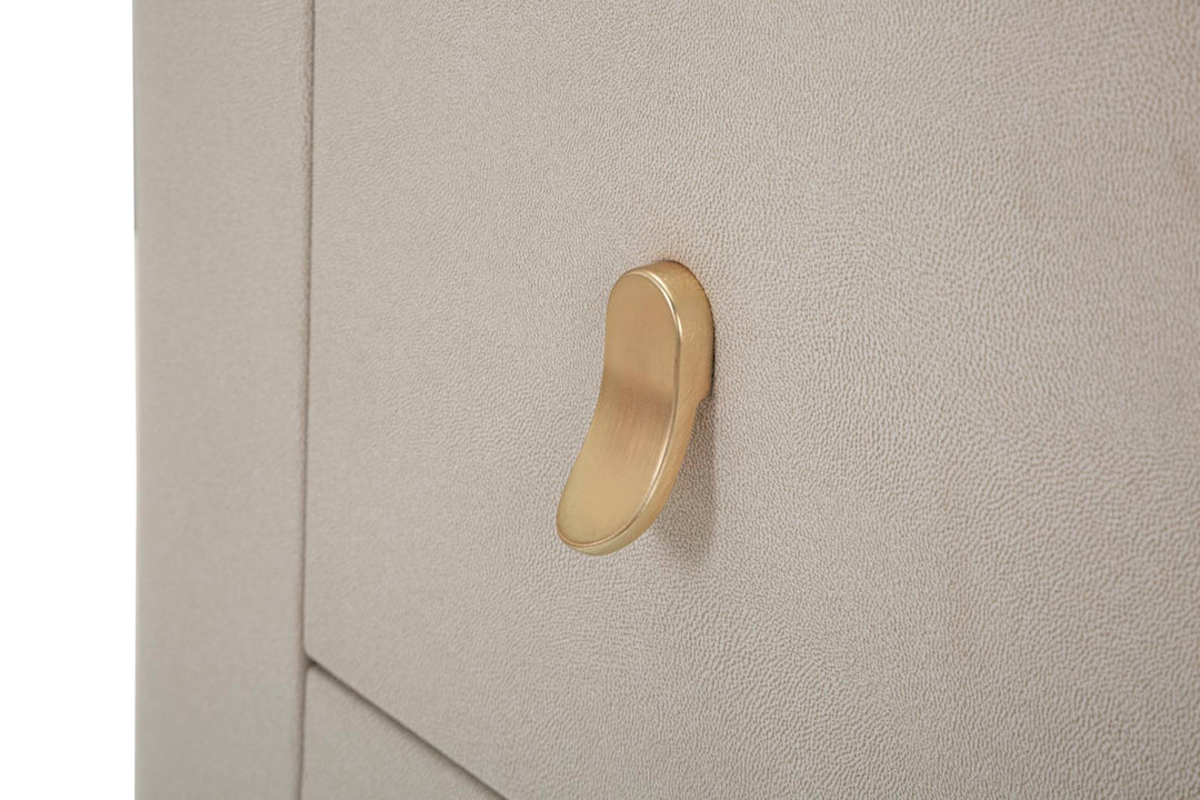 Mesita de noche crema con cajón – Beauty