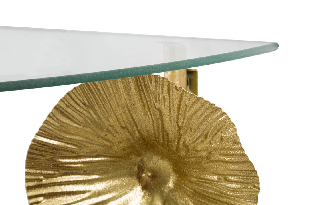 Mesita de noche de pared de metal dorado – Tisty estante flotante