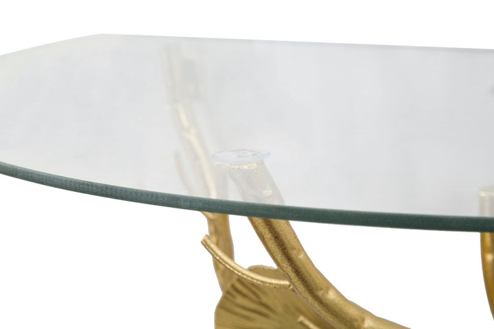 Mesita de noche de pared de metal dorado – Tisty estante flotante
