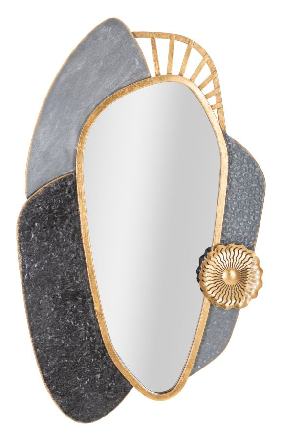 Abstracto Metal Geométrica Espejo de Pared