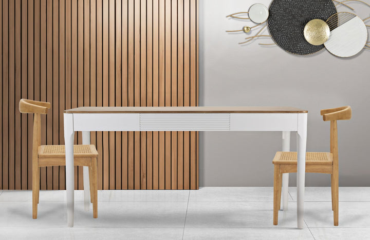 Mesa de comedor de madera blanca – Matera diseño moderno