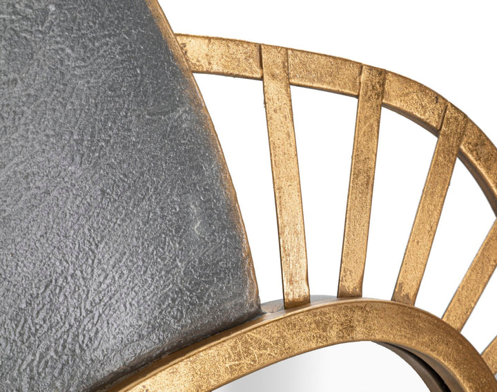 Abstracto Metal Geométrica Espejo de Pared