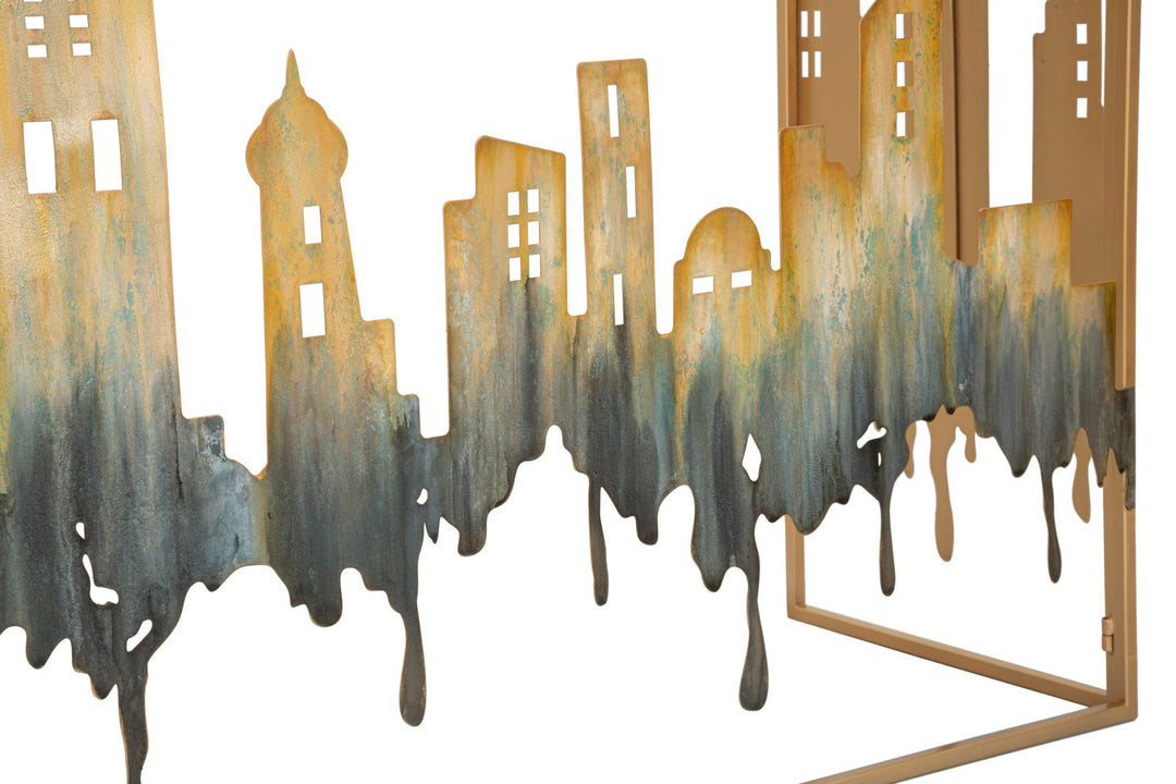 Consola de Metal y Cristal City