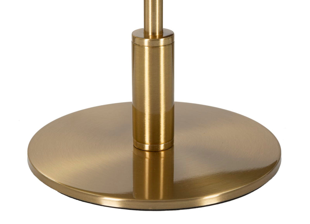 Lámpara de Sobremesa Plumas Doradas y Blancas