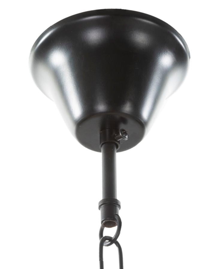 Lámpara de techo redonda de cuerda con estructura de metal – Circle Collection