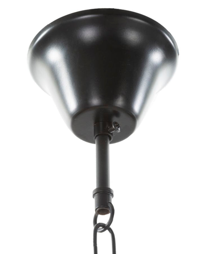 Lámpara de techo redonda de cuerda con estructura de metal – Circle Collection