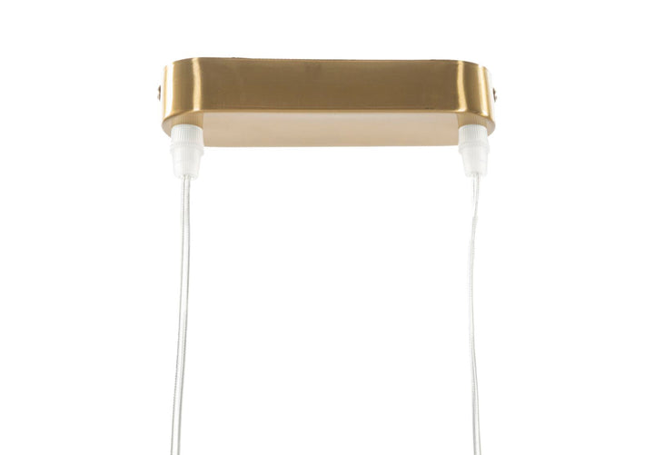 Lámpara de Techo de Metal Dorado con 7 Lámparas