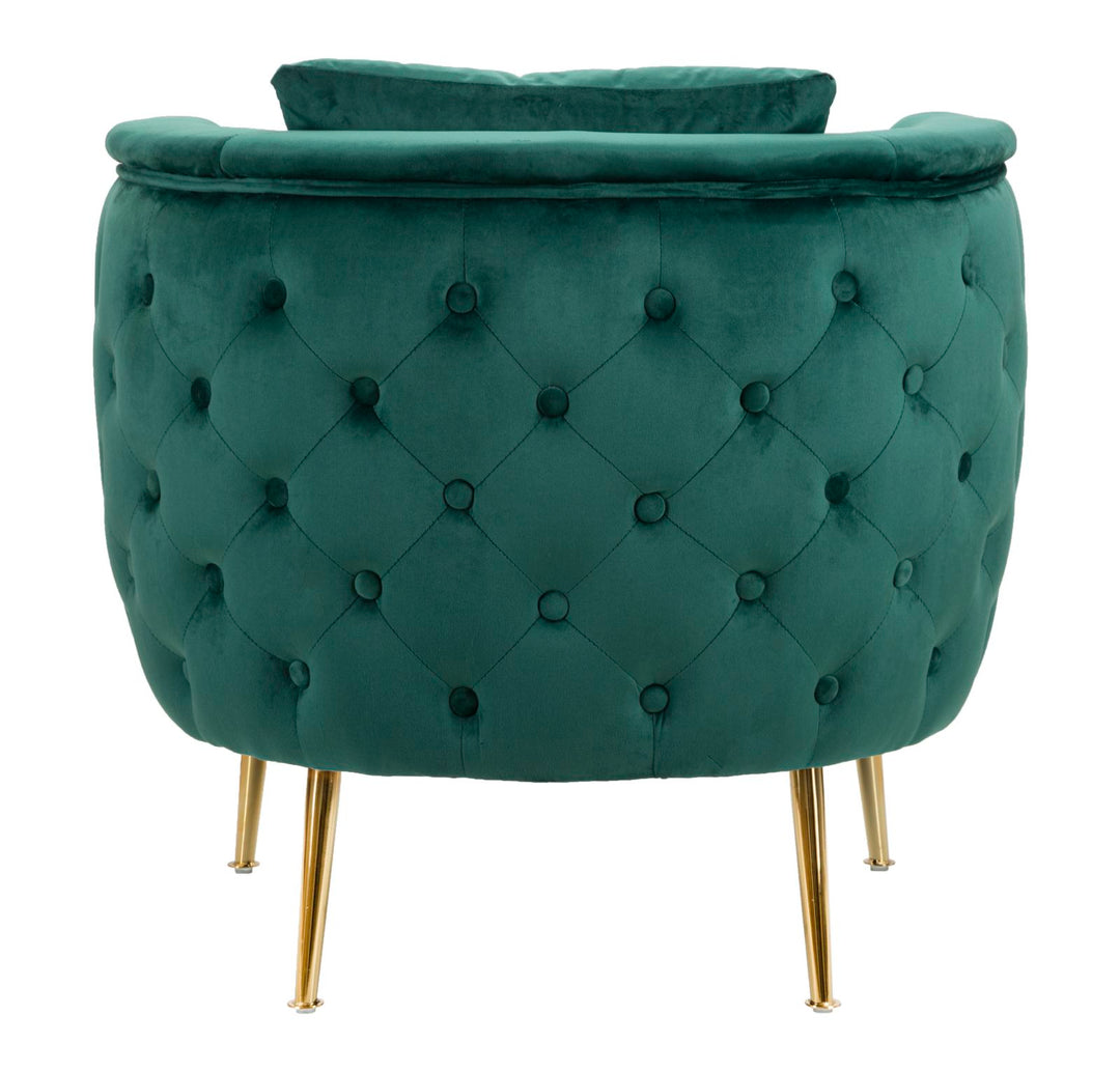 Sillón de terciopelo verde esmeralda – Bucarest sillón de acento tapizado
