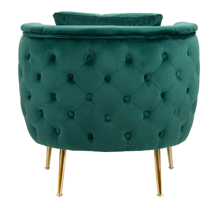Sillón de terciopelo verde esmeralda – Bucarest sillón de acento tapizado