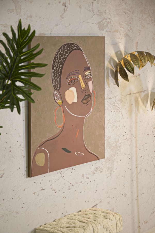 Pintura Moderna de Mujer Negra