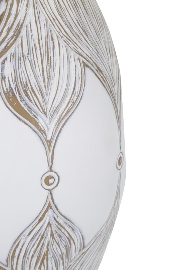 Lámpara de Sobremesa de Cerámica Blanca