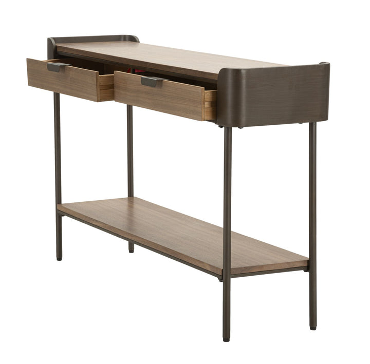 Mesa consola de madera con cajones – Toronto recibidor moderno