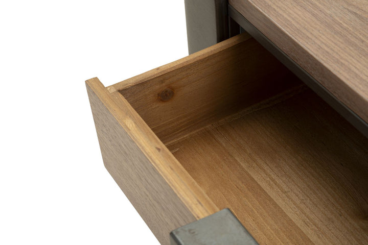 Mesa de centro de madera con cajones – Toronto salón moderno