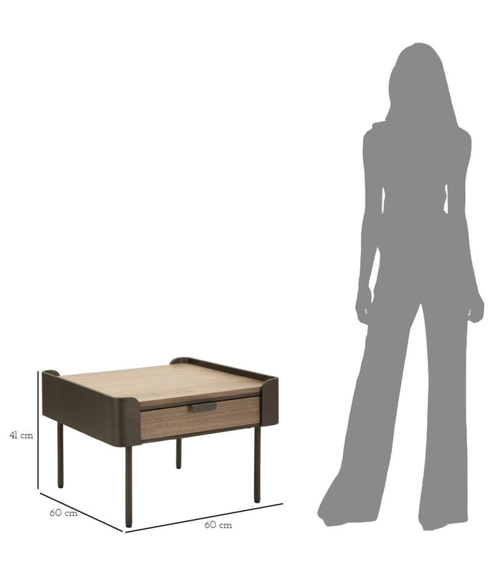 Mesa de centro de madera con cajones – Toronto salón moderno