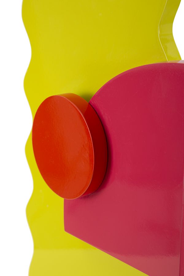 Lámpara de mesa naranja moderna con pantalla de tela – Color Collection