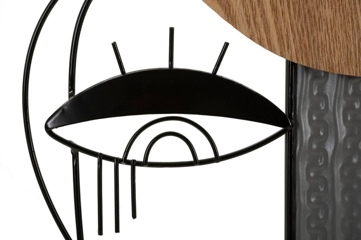 Lámpara de mesa escultura plateada con pantalla de tela – Picassy diseño