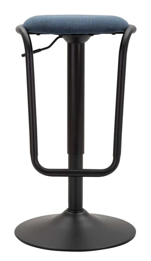 Taburete de bar azul marino ajustable con elevación – Destiny diseño moderno