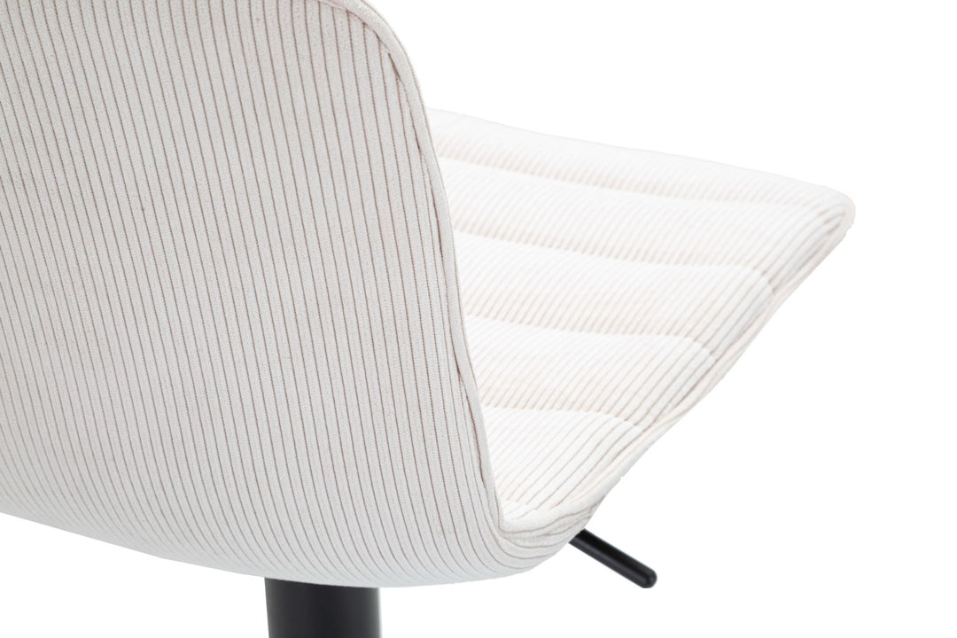 Taburete de bar blanco ajustable con elevación – High Collection