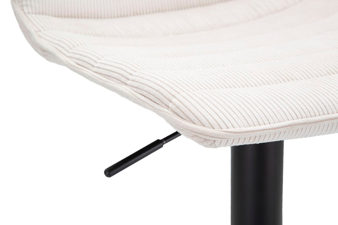 Taburete de bar blanco ajustable con elevación – High Collection