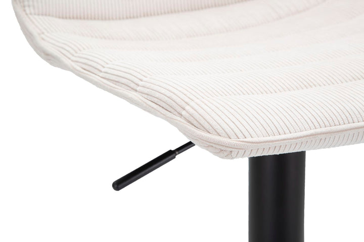 Taburete de bar blanco ajustable con elevación – High Collection