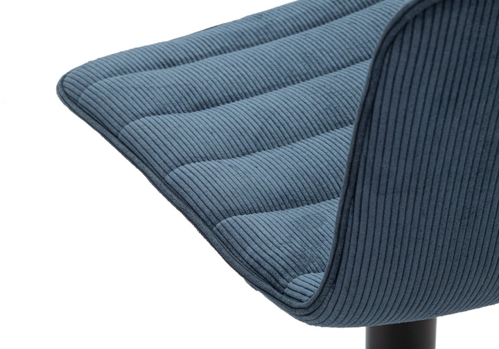 Taburete de bar azul marino ajustable con elevación – High Collection