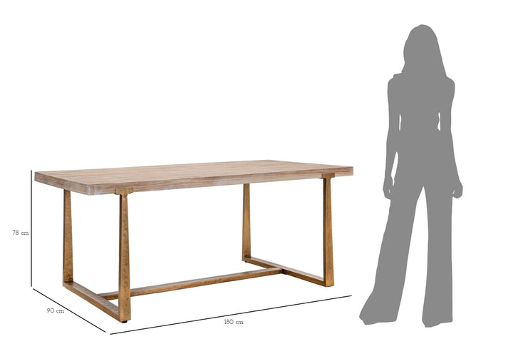 Mesa de comedor de madera – Ankara estilo contemporáneo