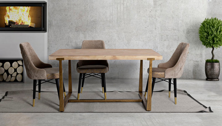 Mesa de comedor de madera – Ankara diseño clásico