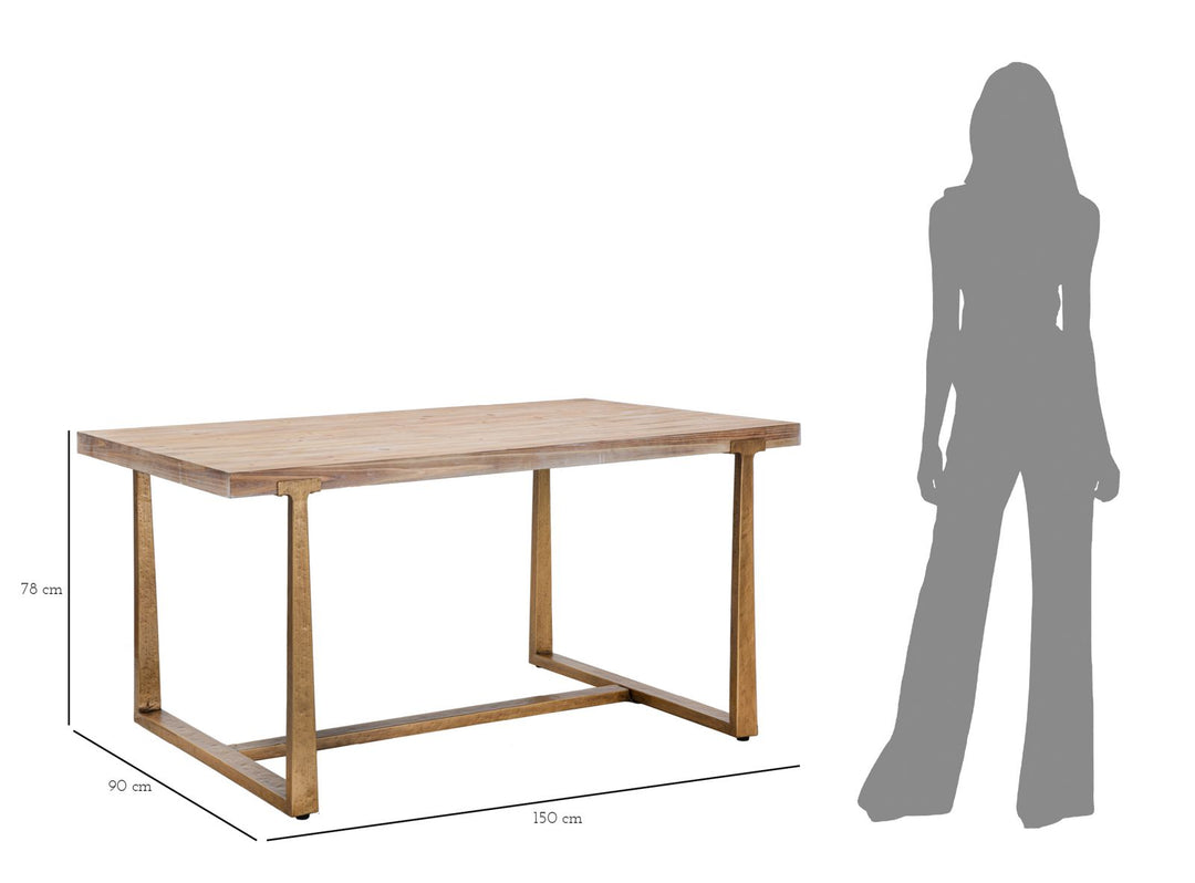 Mesa de comedor de madera – Ankara diseño clásico