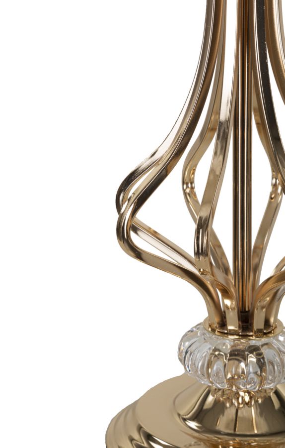 Lámpara de mesa de plumas blanca con base decorativa – Tarty diseño