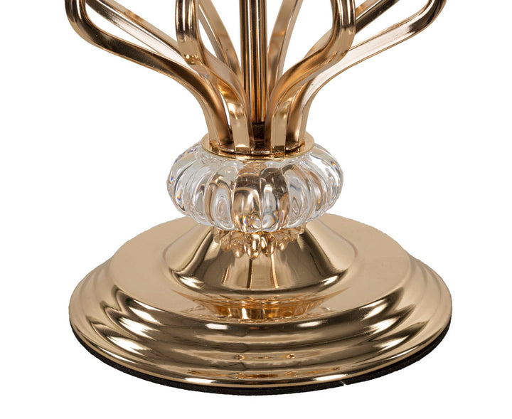 Lámpara de mesa de plumas blanca con base decorativa – Tarty diseño