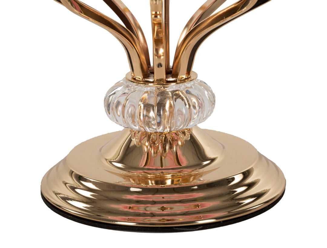 Lámpara de mesa de plumas rosa con base decorativa – Tarty Collection