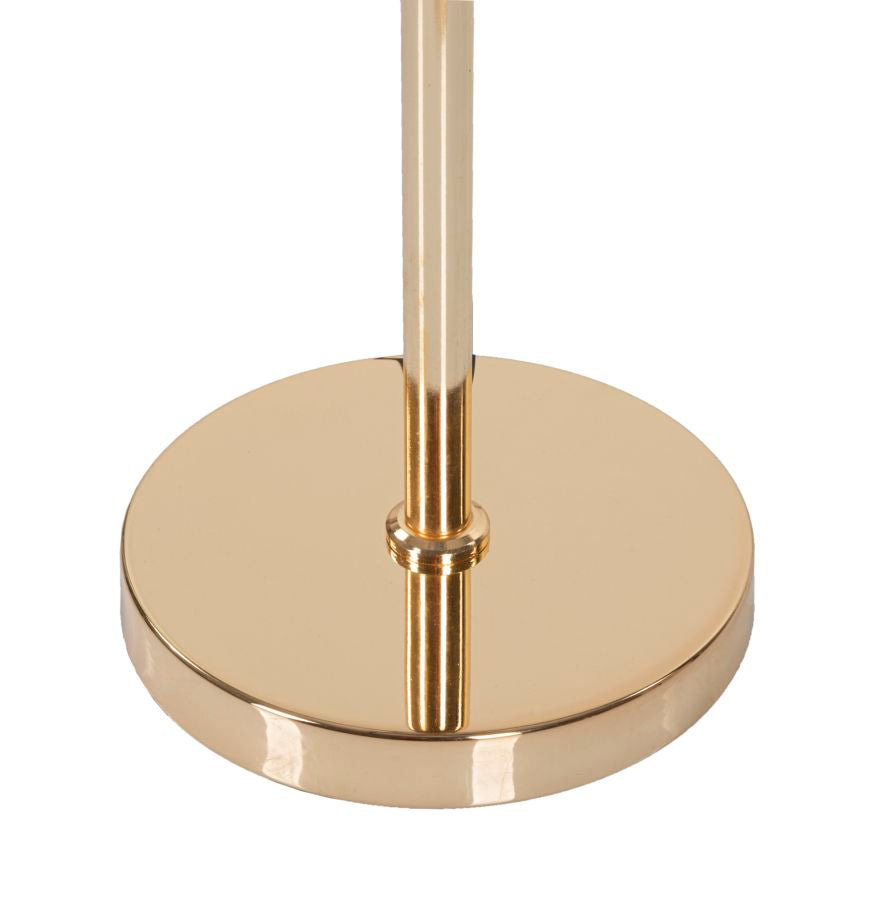 Lámpara de pie palmera gris con pantalla de tela – Acento tropical