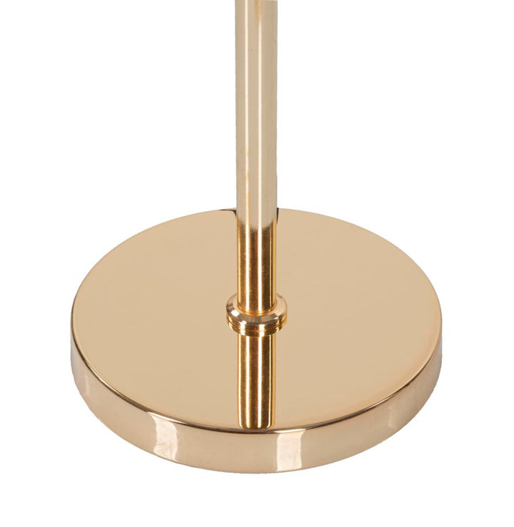 Lámpara de pie palmera gris con pantalla de tela – Acento tropical