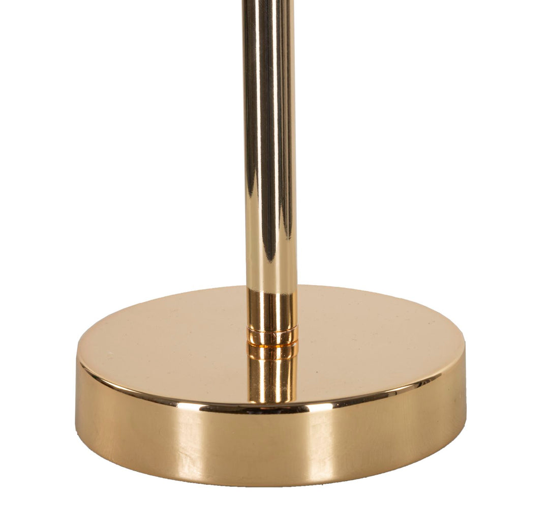 Lámpara de mesa palmera gris con pantalla de tela – Estilo tropical