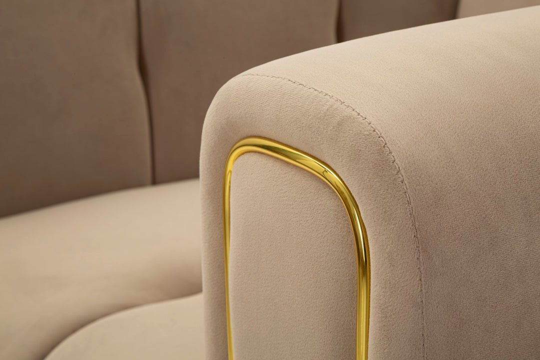 Sillón tapizado gris con cojín – Alma sillón de acento