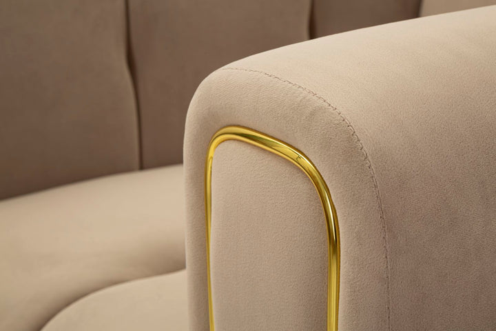 Sillón tapizado gris con cojín – Alma sillón de acento