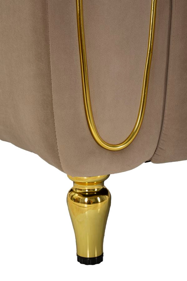 Sillón tapizado gris con cojín – Alma sillón de acento