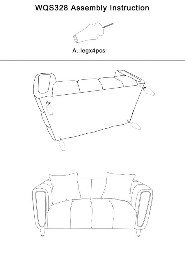 Sillón tapizado crema con cojín – Alma sillón de acento