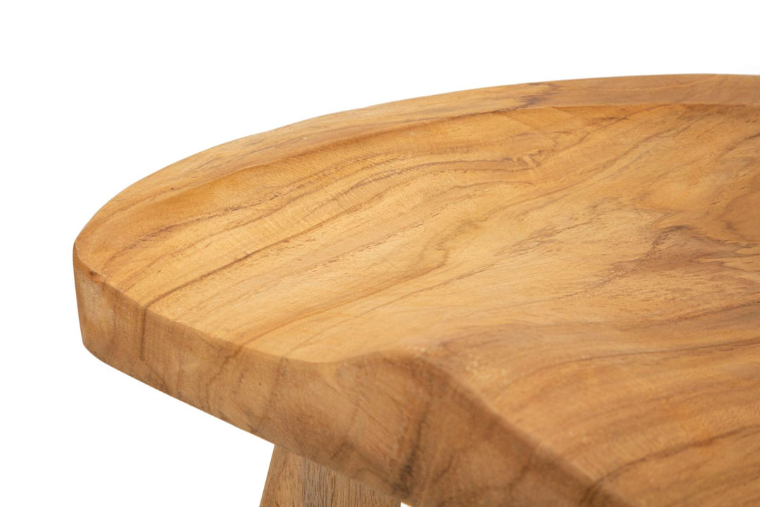 Taburete redondo de teca – Sel asiento de acento