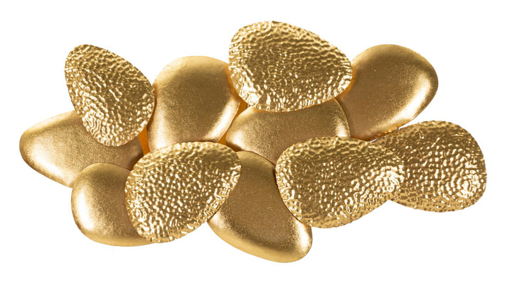 Aplique de pared de metal dorado con diseño de concha – Iluminación decorativa