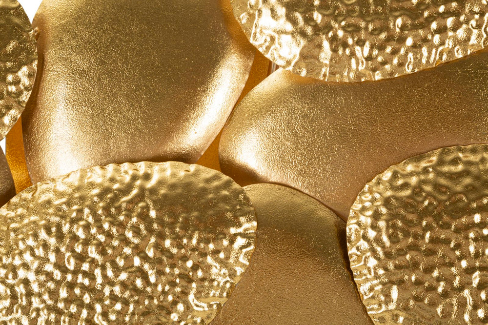 Aplique de pared de metal dorado con diseño de concha – Iluminación decorativa