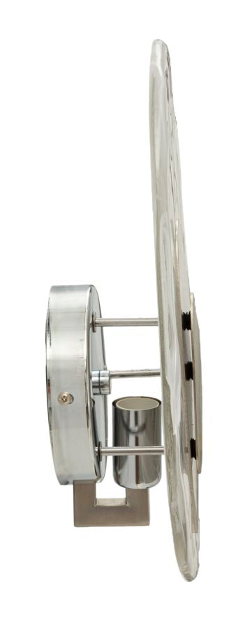 Aplique de pared plateado y blanco con diseño de olas – Ocean Collection