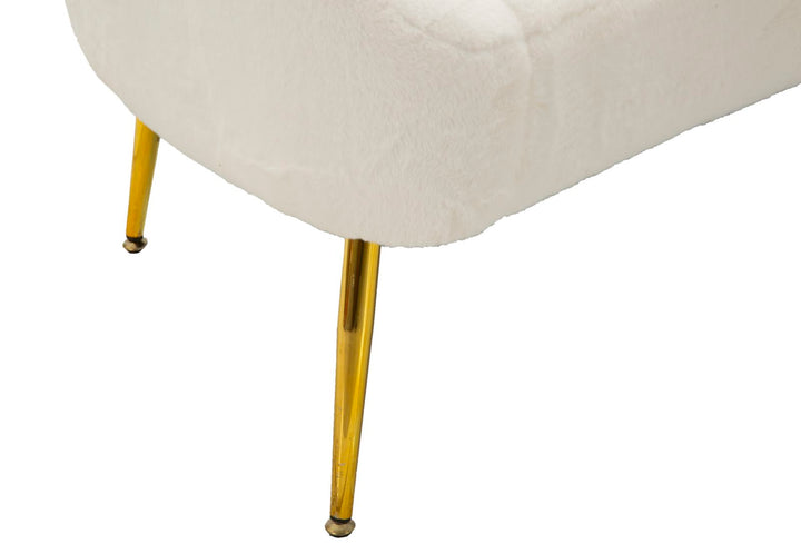 Sofá tapizado crema con cojines – Soffy 2 plazas