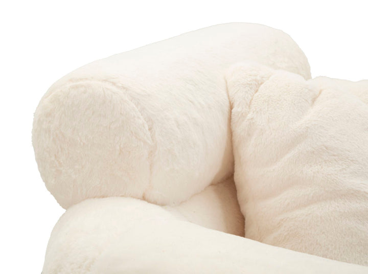 Sillón tapizado crema con cojín – Soffy Plus sillón de acento