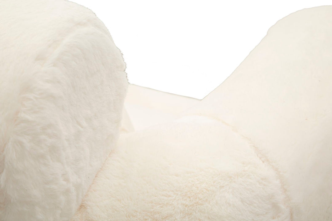 Sillón tapizado crema con cojín – Soffy Plus sillón de acento